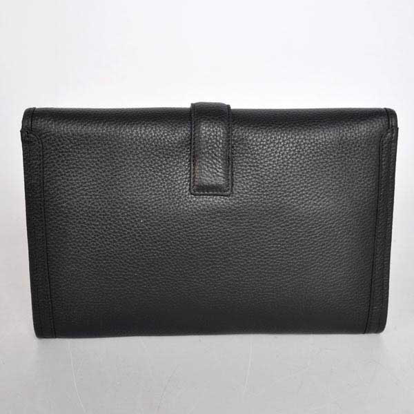 High Quality Hermes Jige Large Clutch Handbag Black 1053 Replica - Click Image to Close